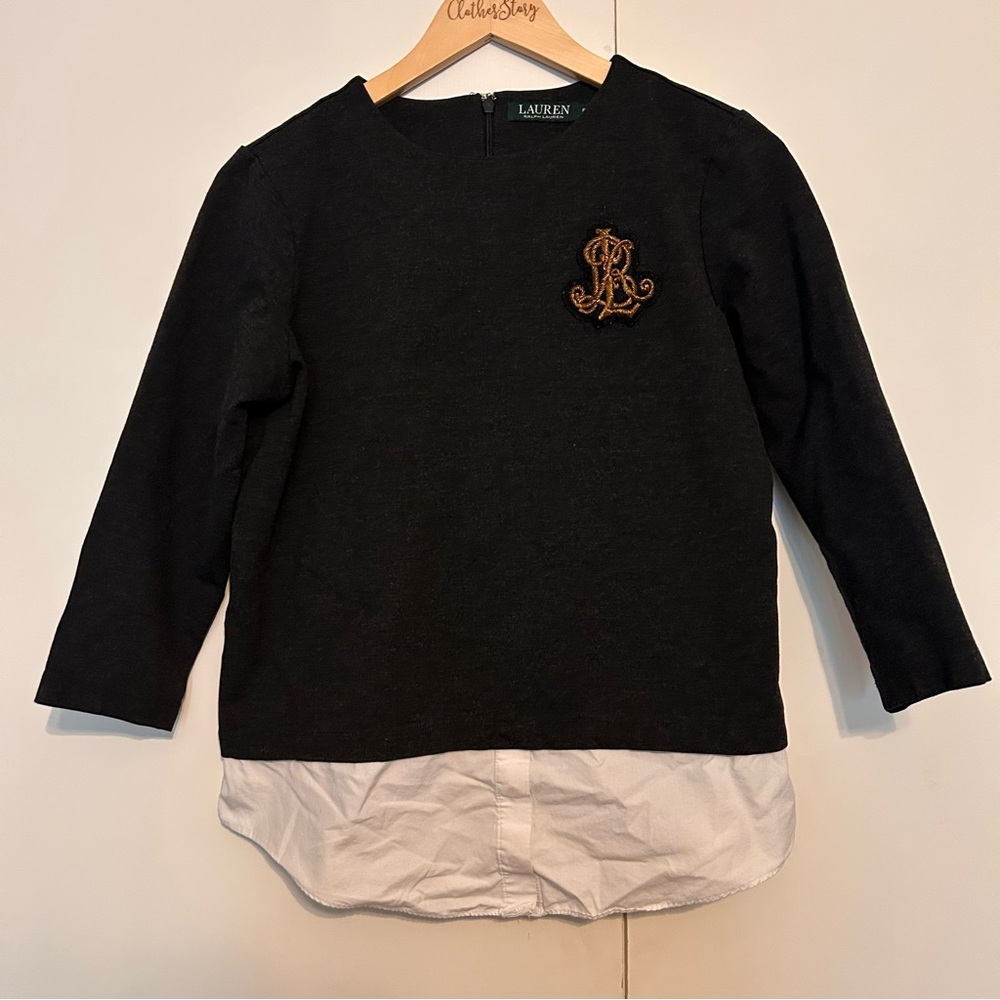 Lauren Ralph Lauren Layered Bullion Patch Top